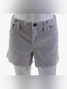 Carve Designs Light Gray Frayed Hem Jean Shorts